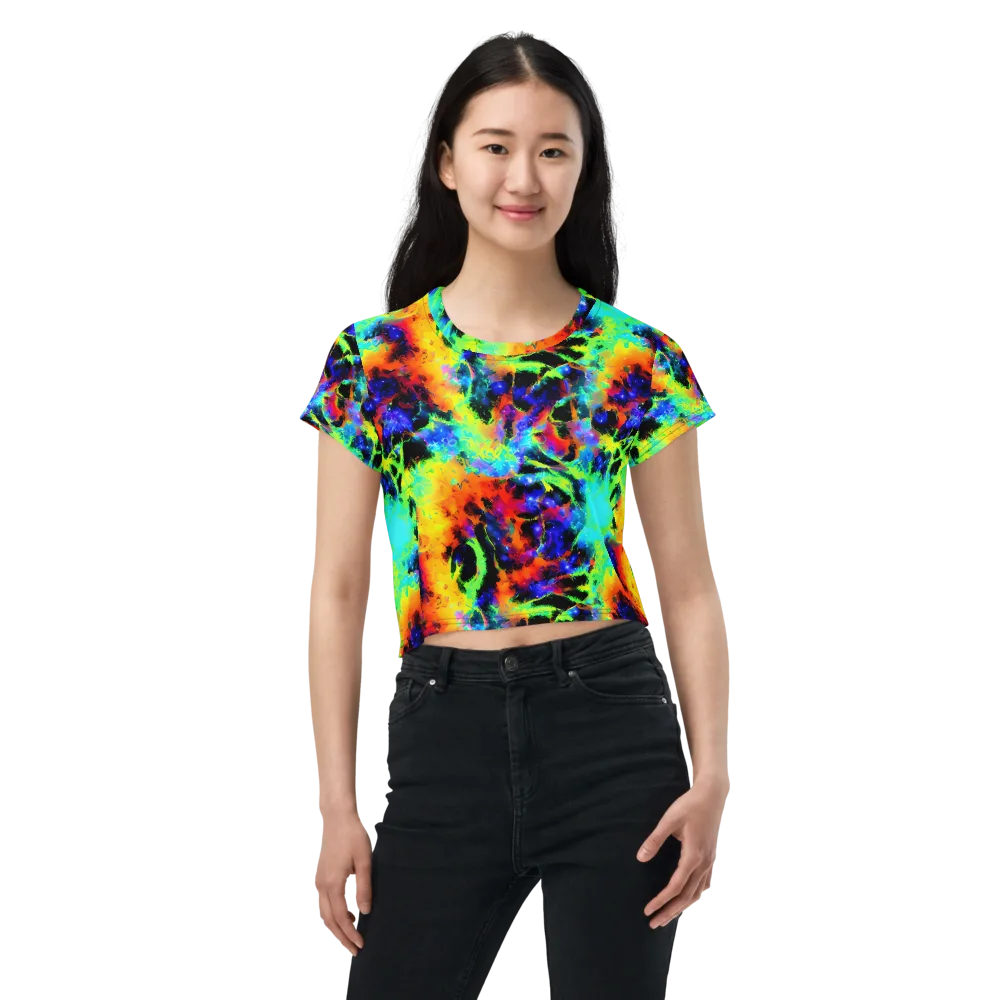 Psychic Pigment on Crop Tee — Front