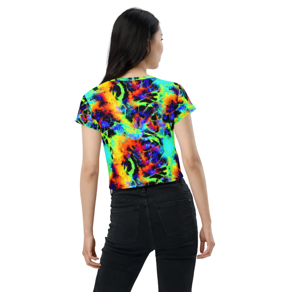 Psychic Pigment on Crop Tee — Back