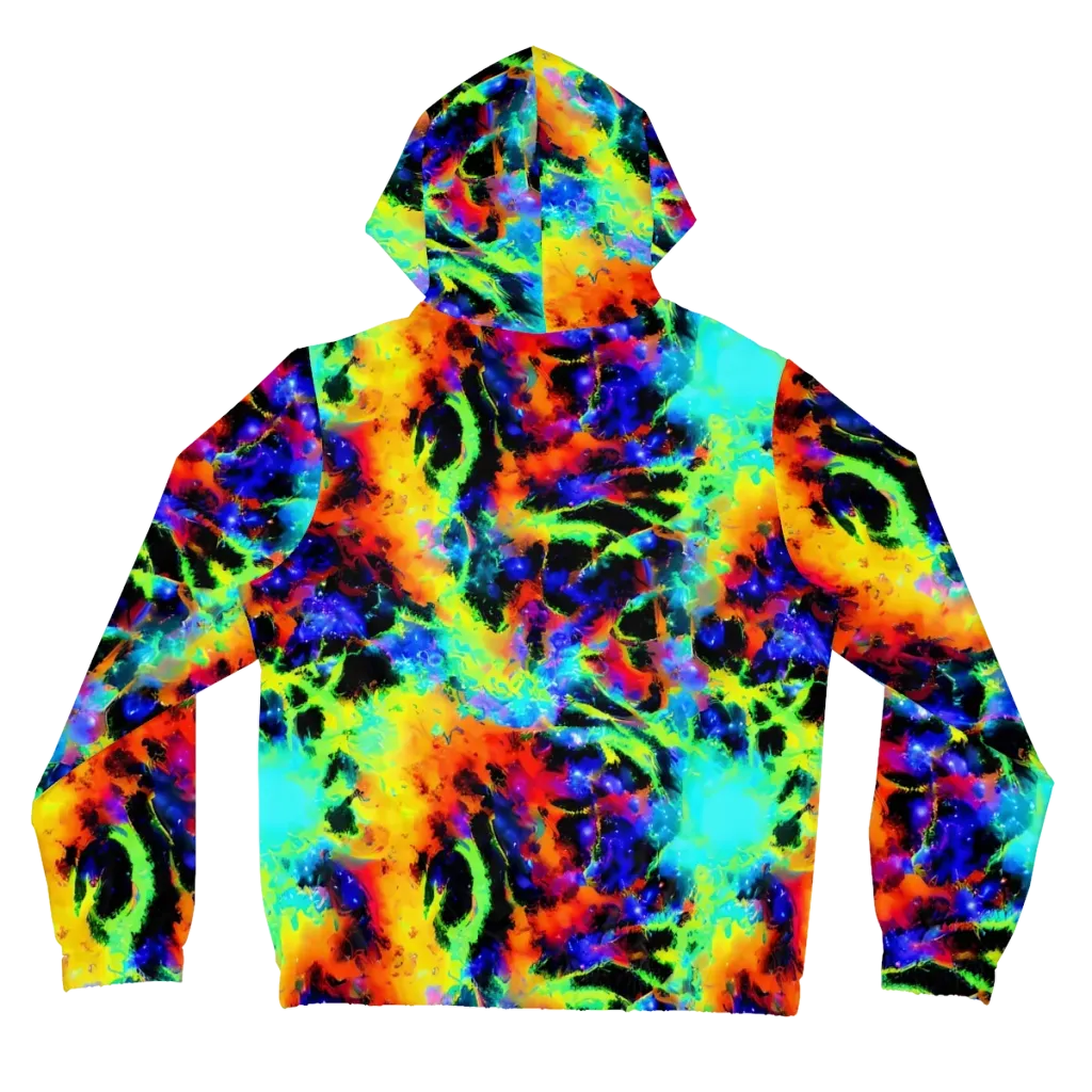 Psychic Pigment on Women's Full-Zip Hoodie — Back