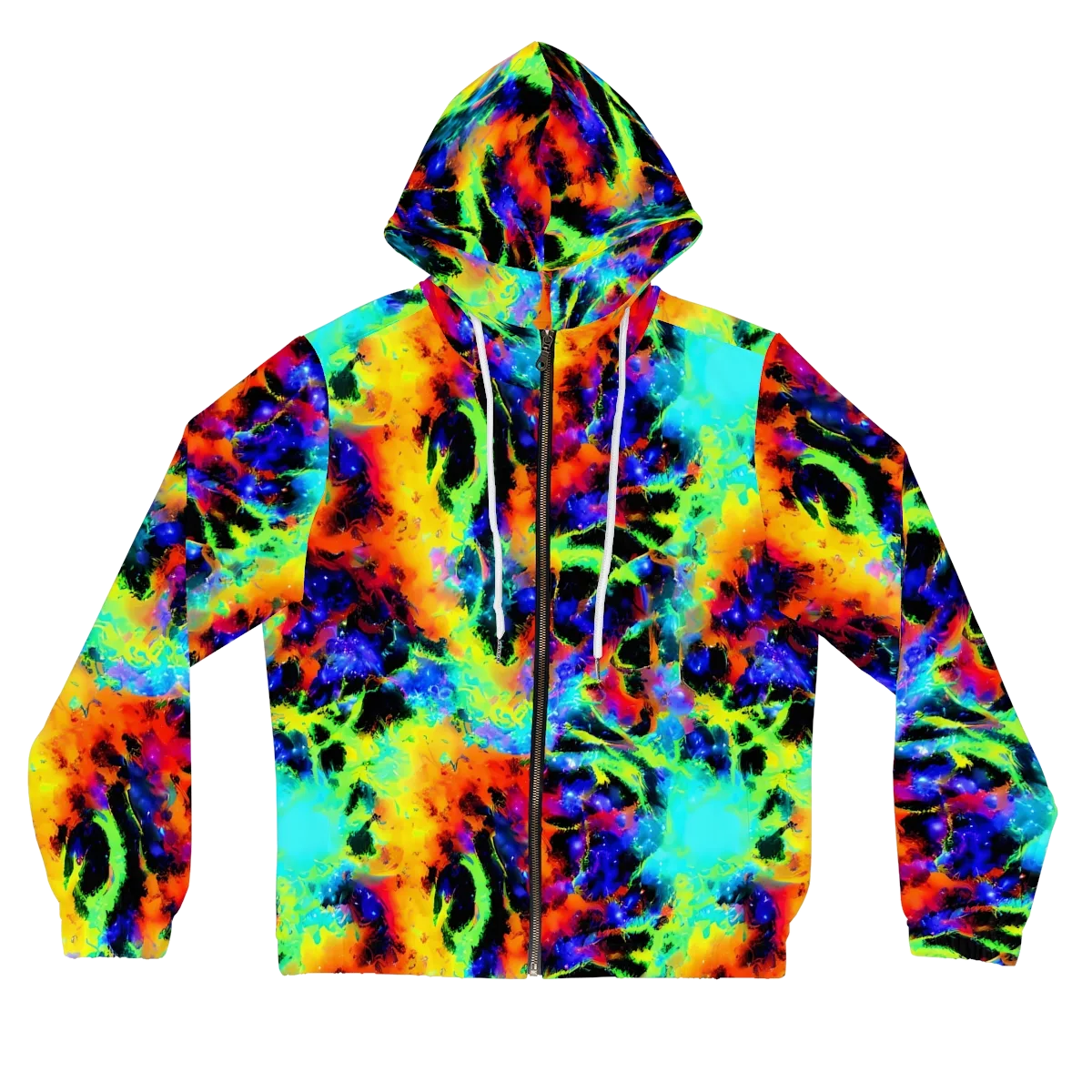 Psychic Pigment on Women's Full-Zip Hoodie — Front
