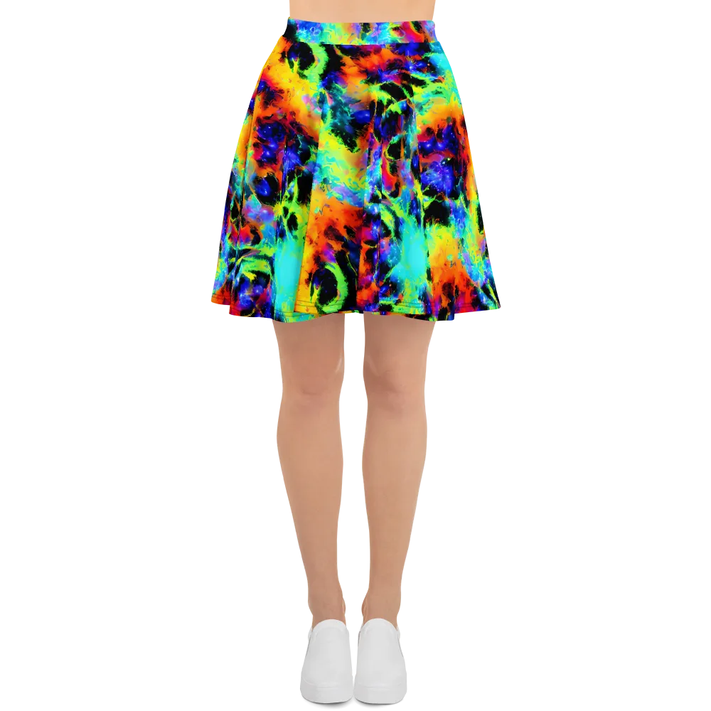 Psychic Pigment on Skater Skirt — Front
