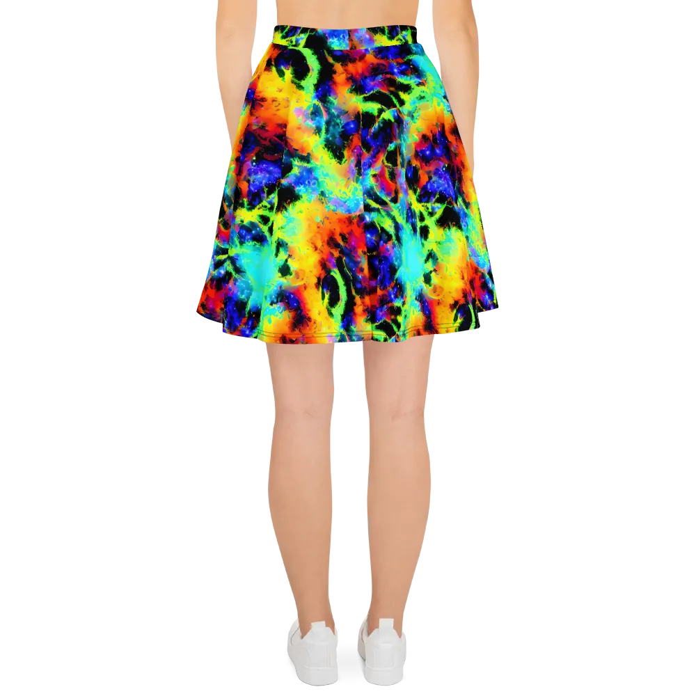 Psychic Pigment on Skater Skirt — Back