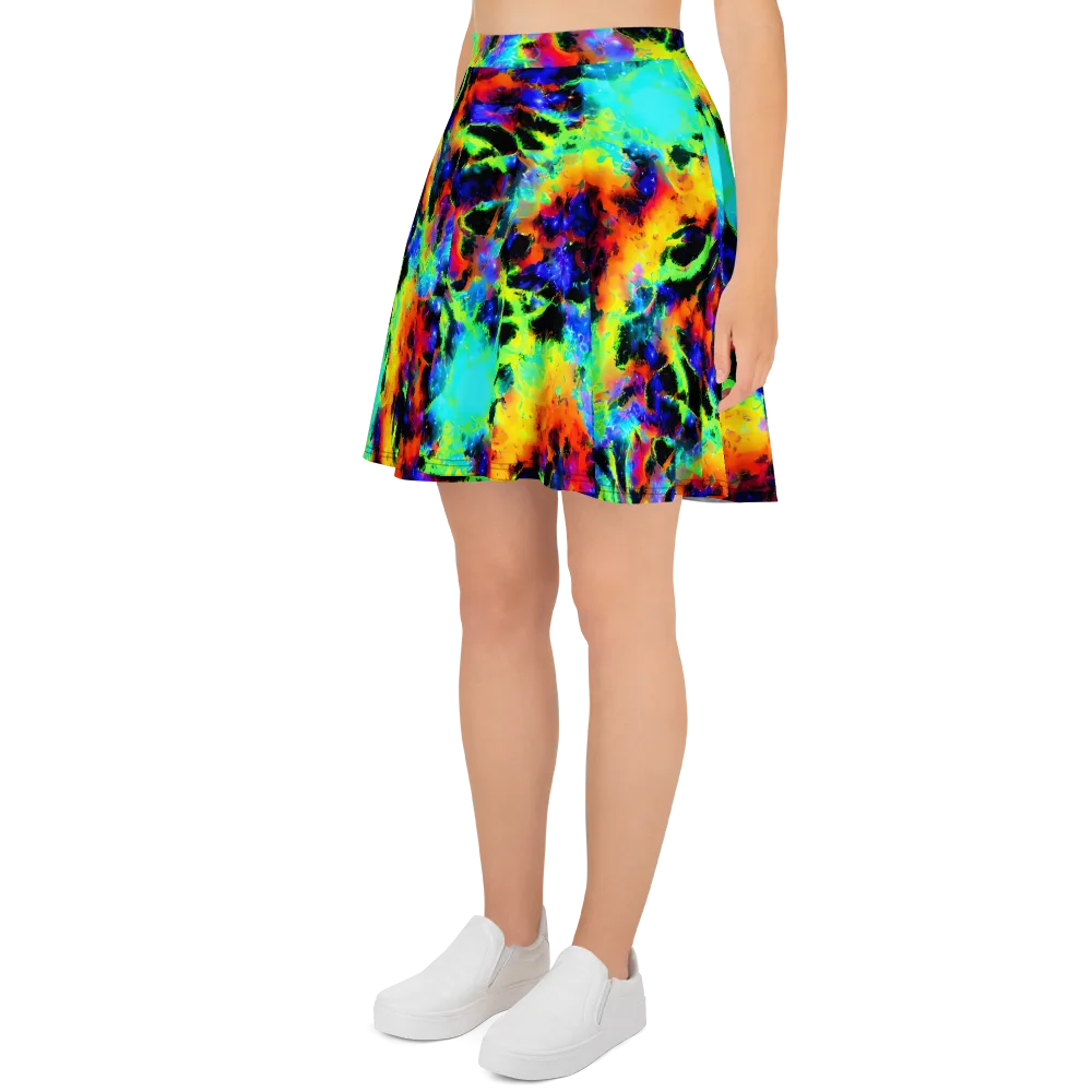 Psychic Pigment on Skater Skirt — Left