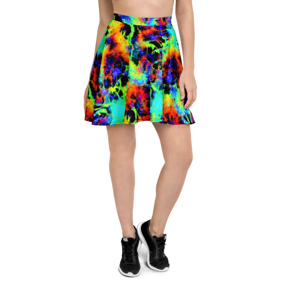 Psychic Pigment on Skater Skirt — Front