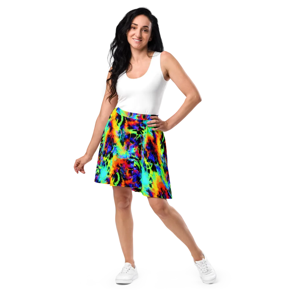 Psychic Pigment on Skater Skirt — Front