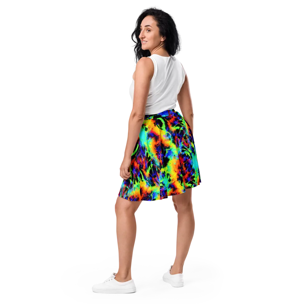 Psychic Pigment on Skater Skirt — Back