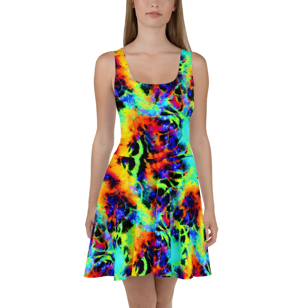 Psychic Pigment on Skater Dress — Front
