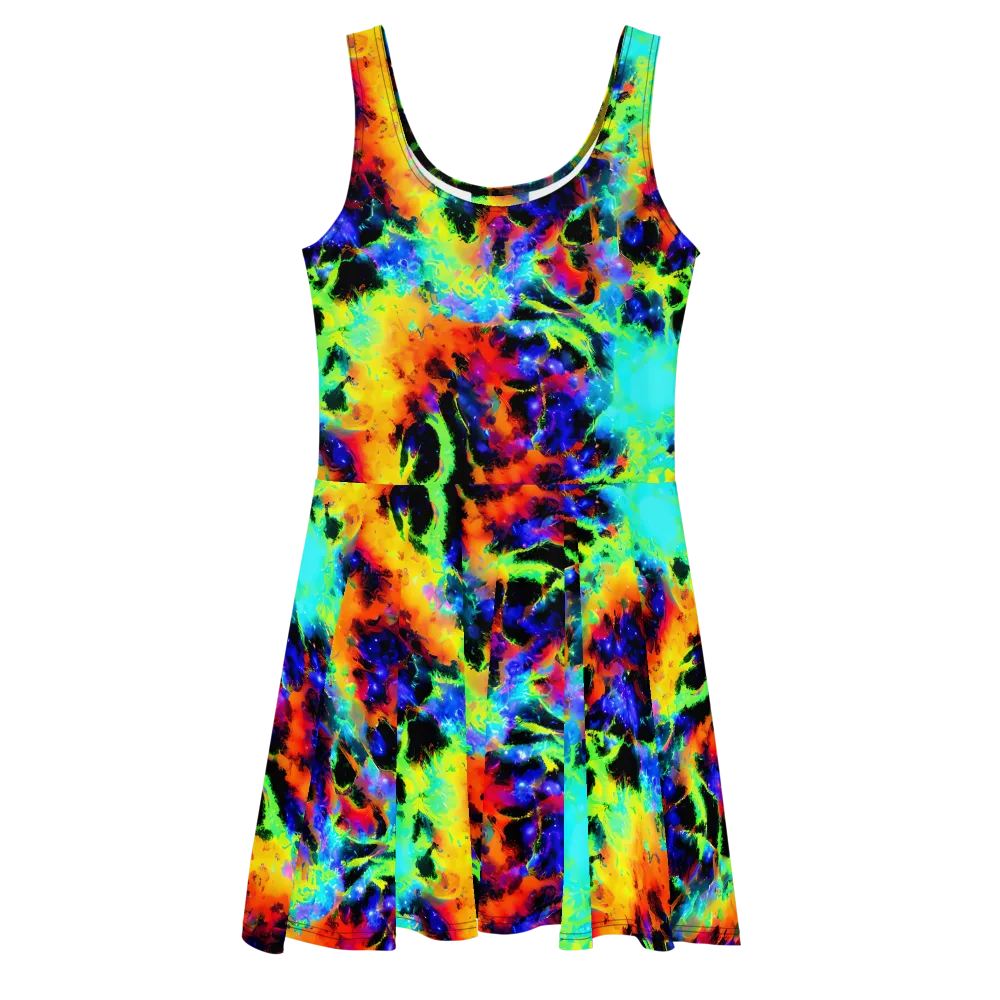Psychic Pigment on Skater Dress — Front