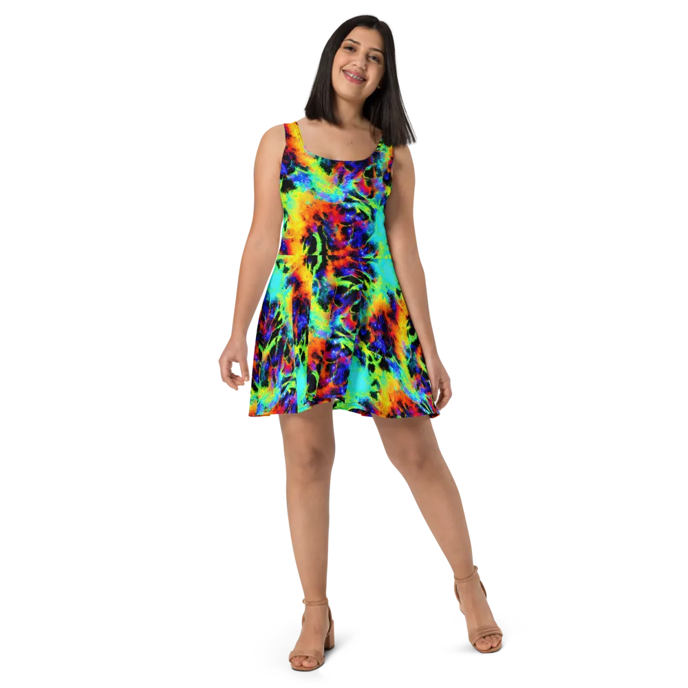 Psychic Pigment on Skater Dress — Front
