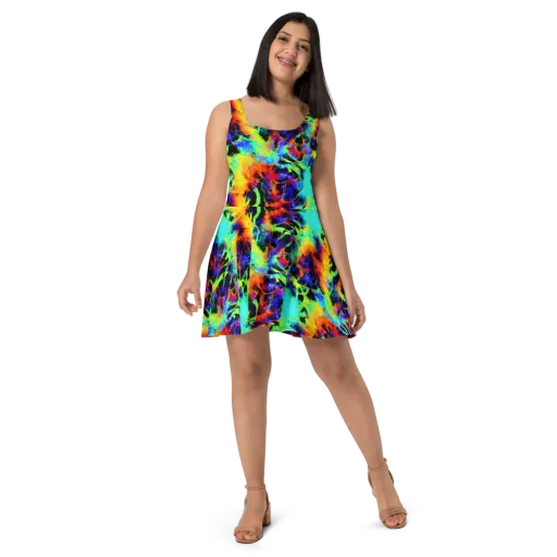 Psychic Pigment on a Skater Dress