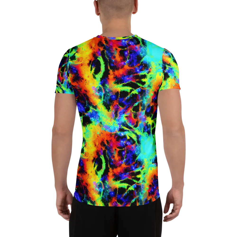 Psychic Pigment on Men's Athletic T-Shirt — Back