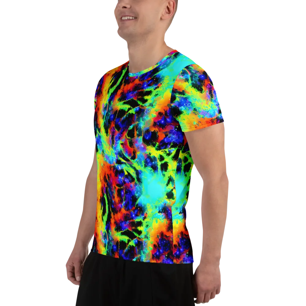 Psychic Pigment on Men's Athletic T-Shirt — Left
