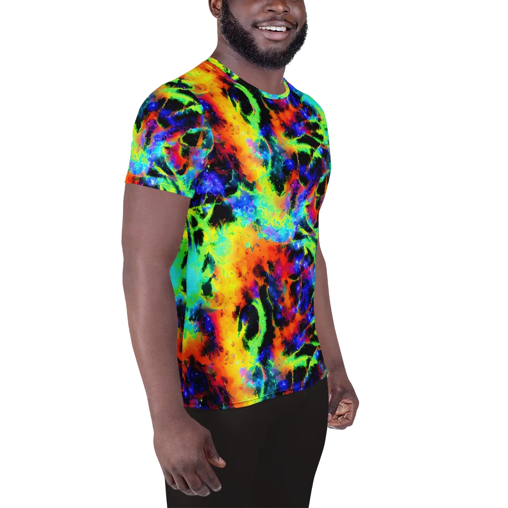 Psychic Pigment on Men's Athletic T-Shirt — Right