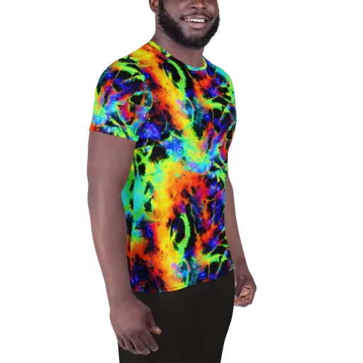 Psychic Pigment on a Men's Athletic T-Shirt