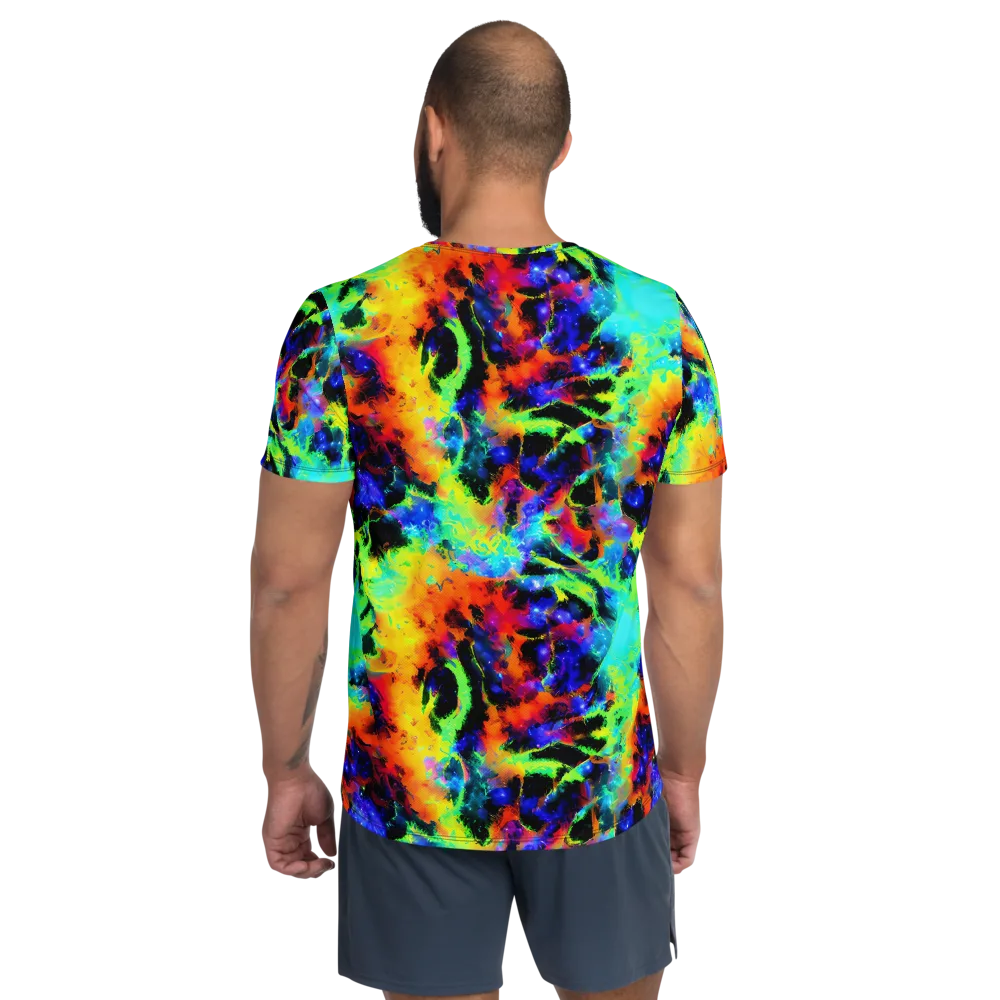 Psychic Pigment on Men's Athletic T-Shirt — Back