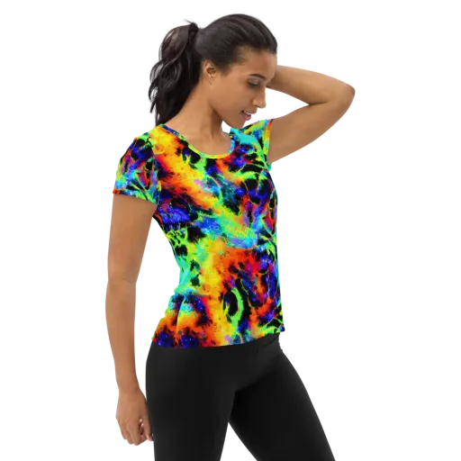 Psychic Pigment on a Women's Athletic T-Shirt