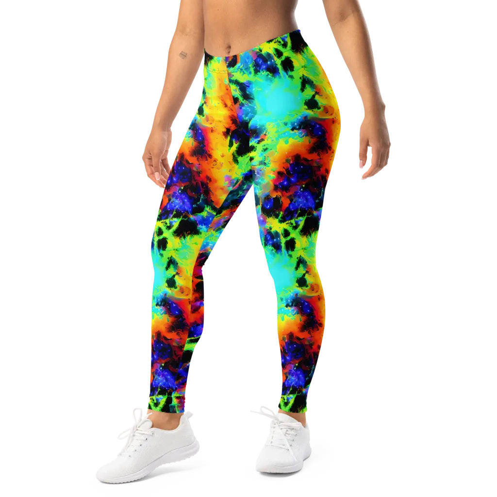Psychic Pigment on Leggings — Left Front