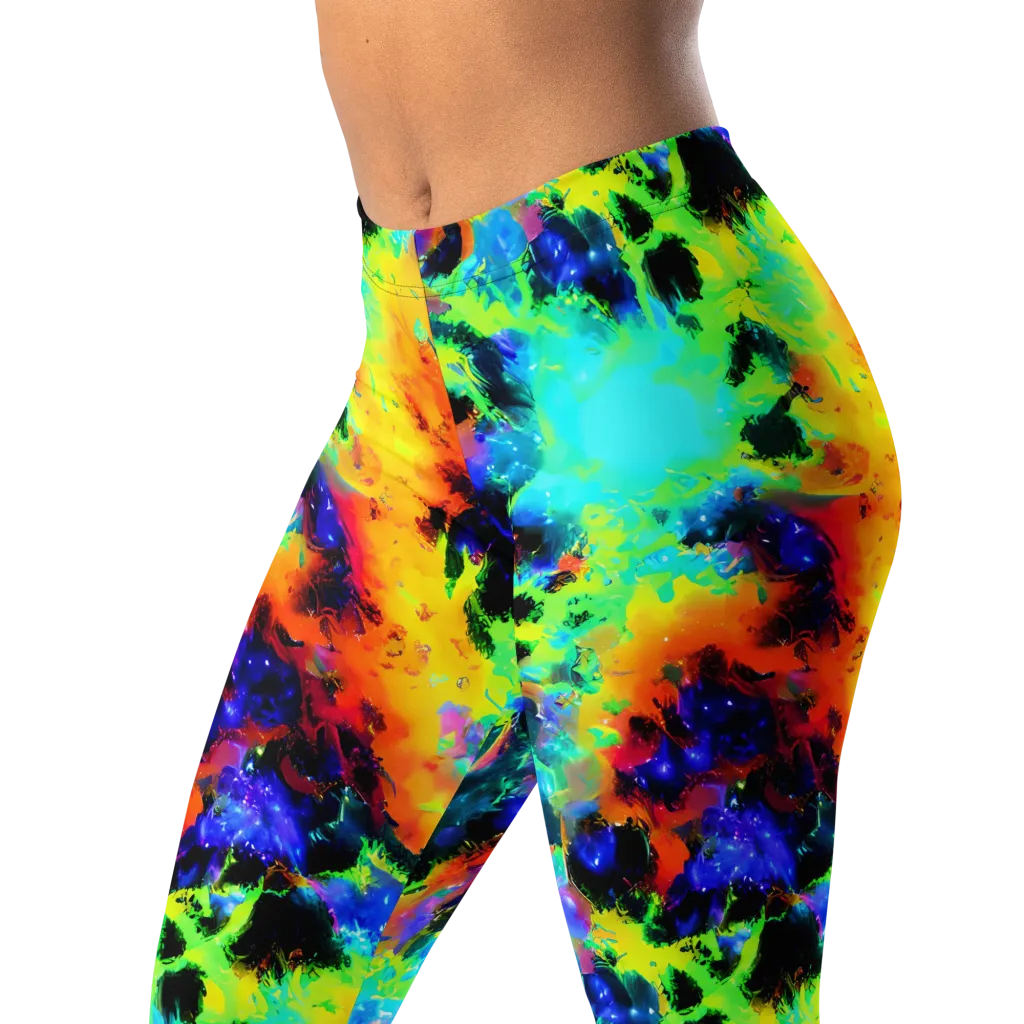 Psychic Pigment on Leggings — Left Front