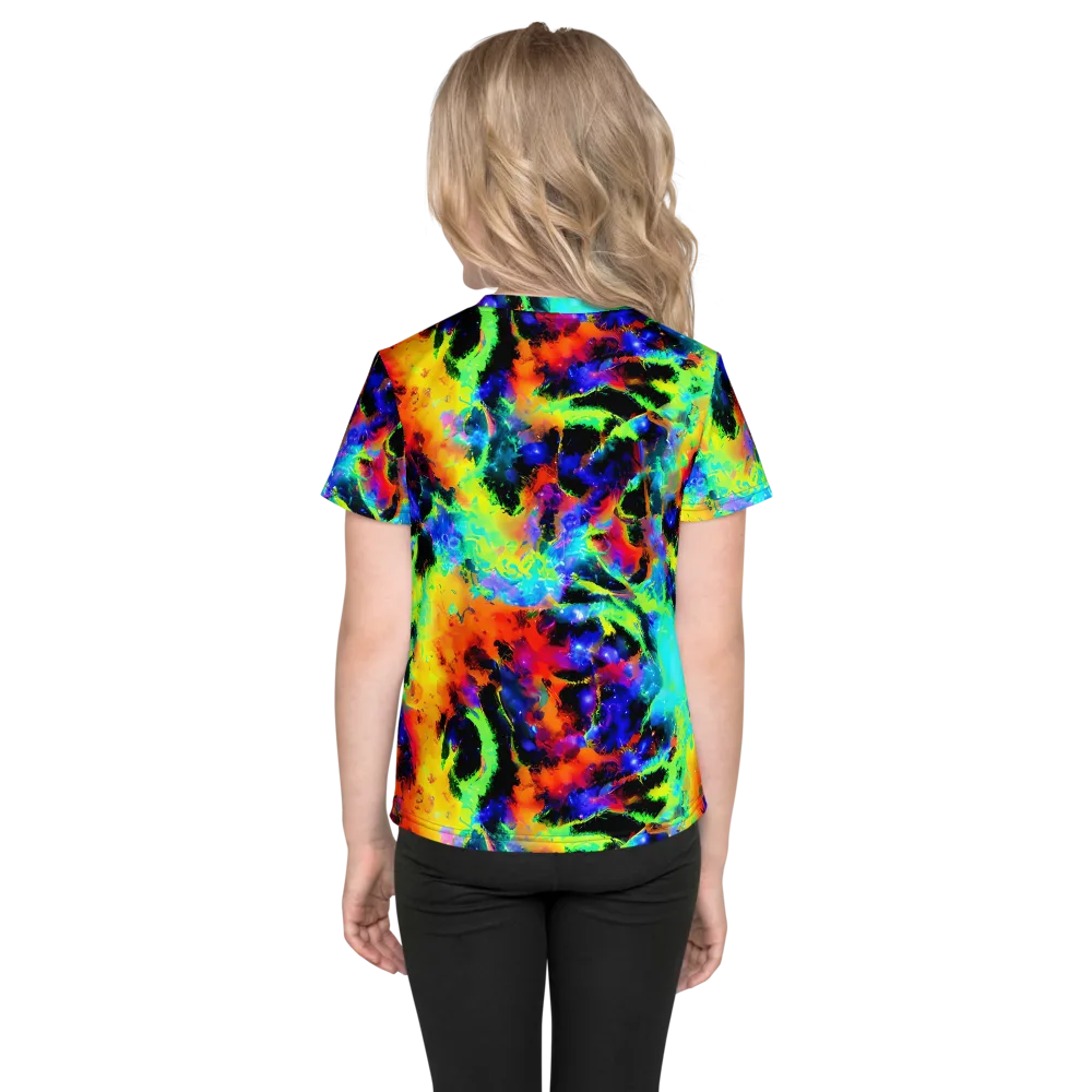 Psychic Pigment on Kids Crew Neck T-Shirt — Back