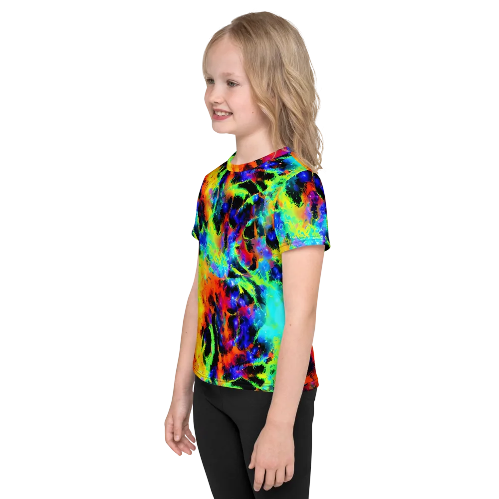 Psychic Pigment on Kids Crew Neck T-Shirt — Left
