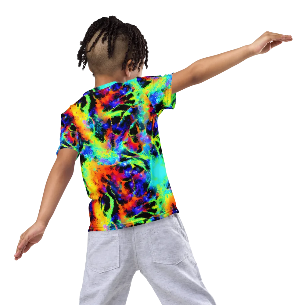 Psychic Pigment on Kids Crew Neck T-Shirt — Back