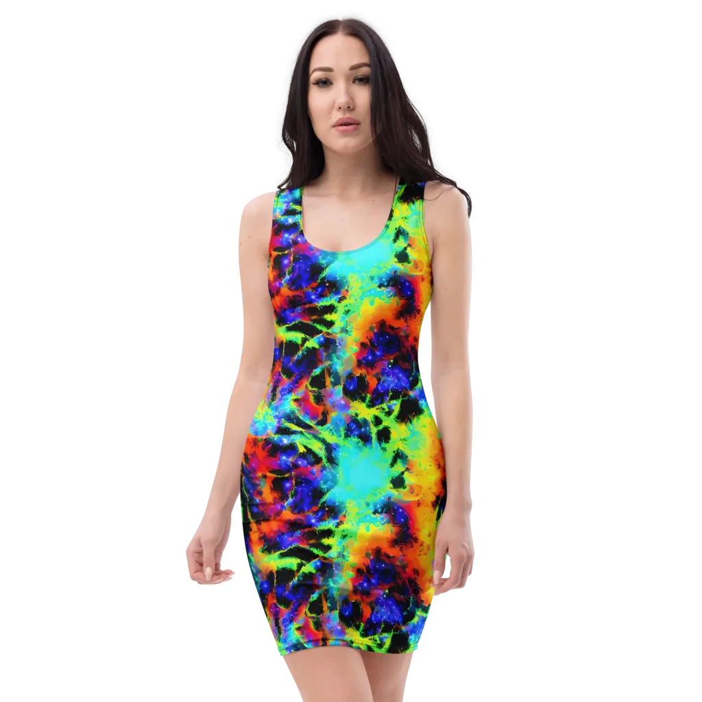 Psychic Pigment on Bodycon Dress — Front