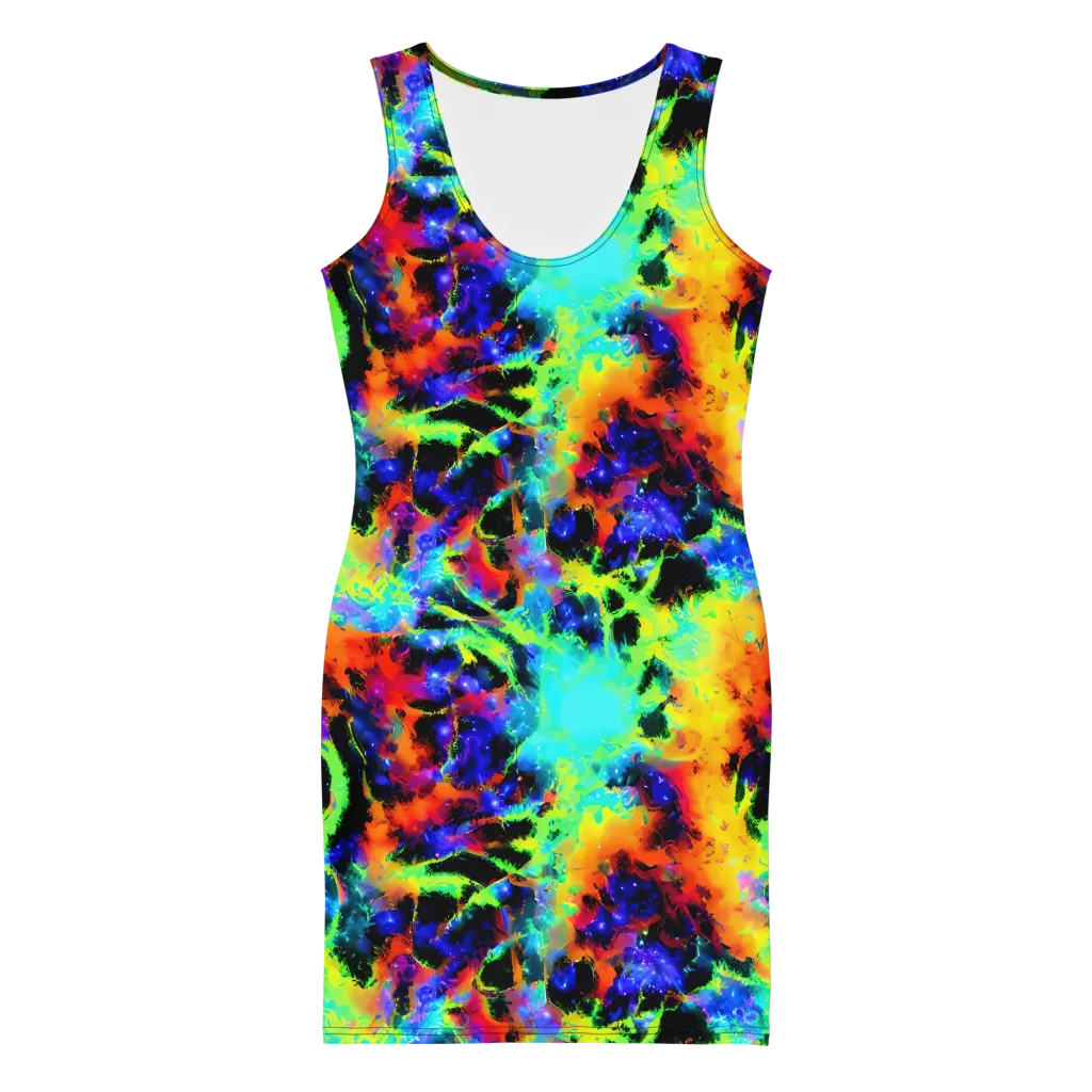 Psychic Pigment on Bodycon Dress — Front