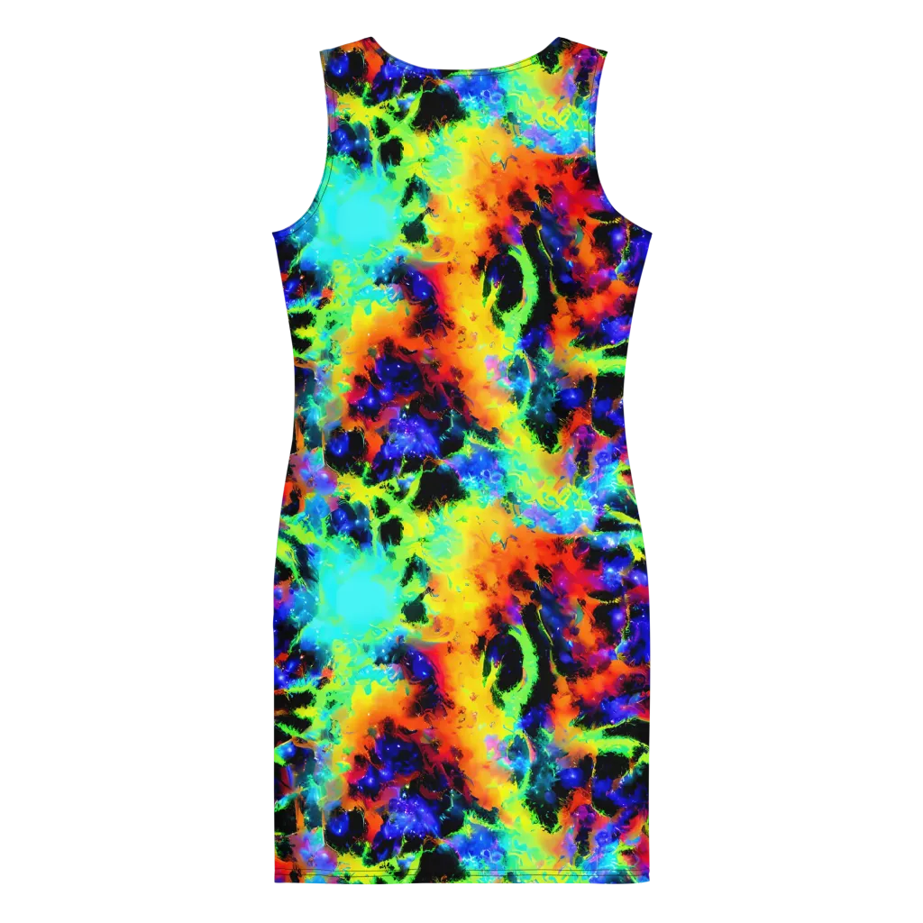 Psychic Pigment on Bodycon Dress — Back