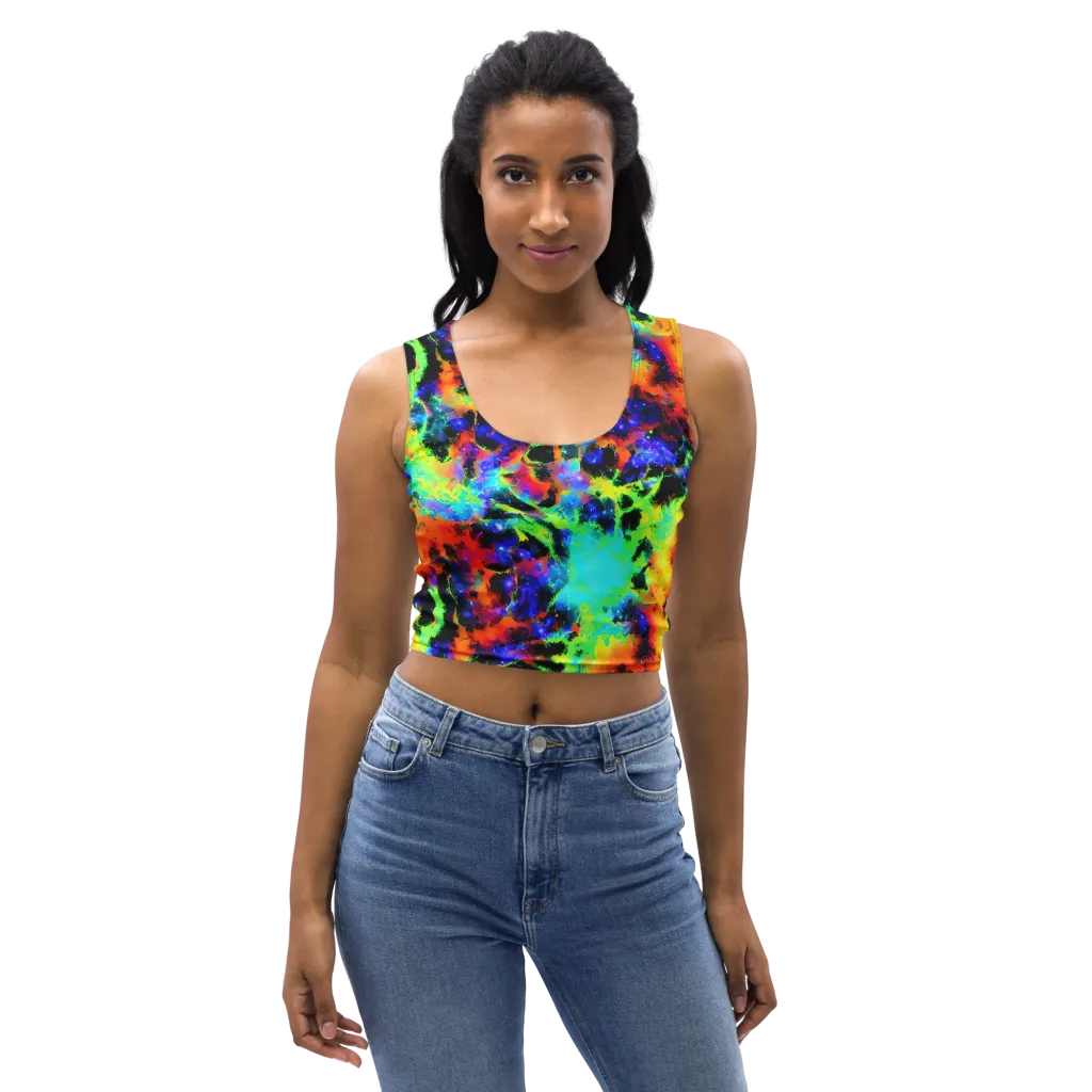 Psychic Pigment on Crop Top — Front