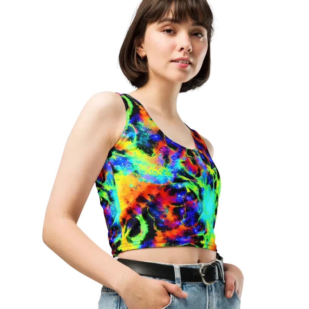 Psychic Pigment on Crop Top — Right Front