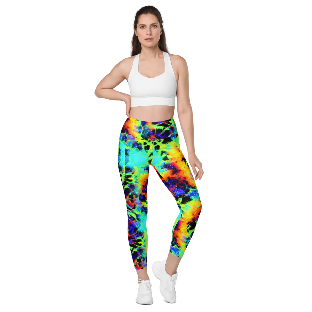 Psychic Pigment on Leggings with Pockets — Front