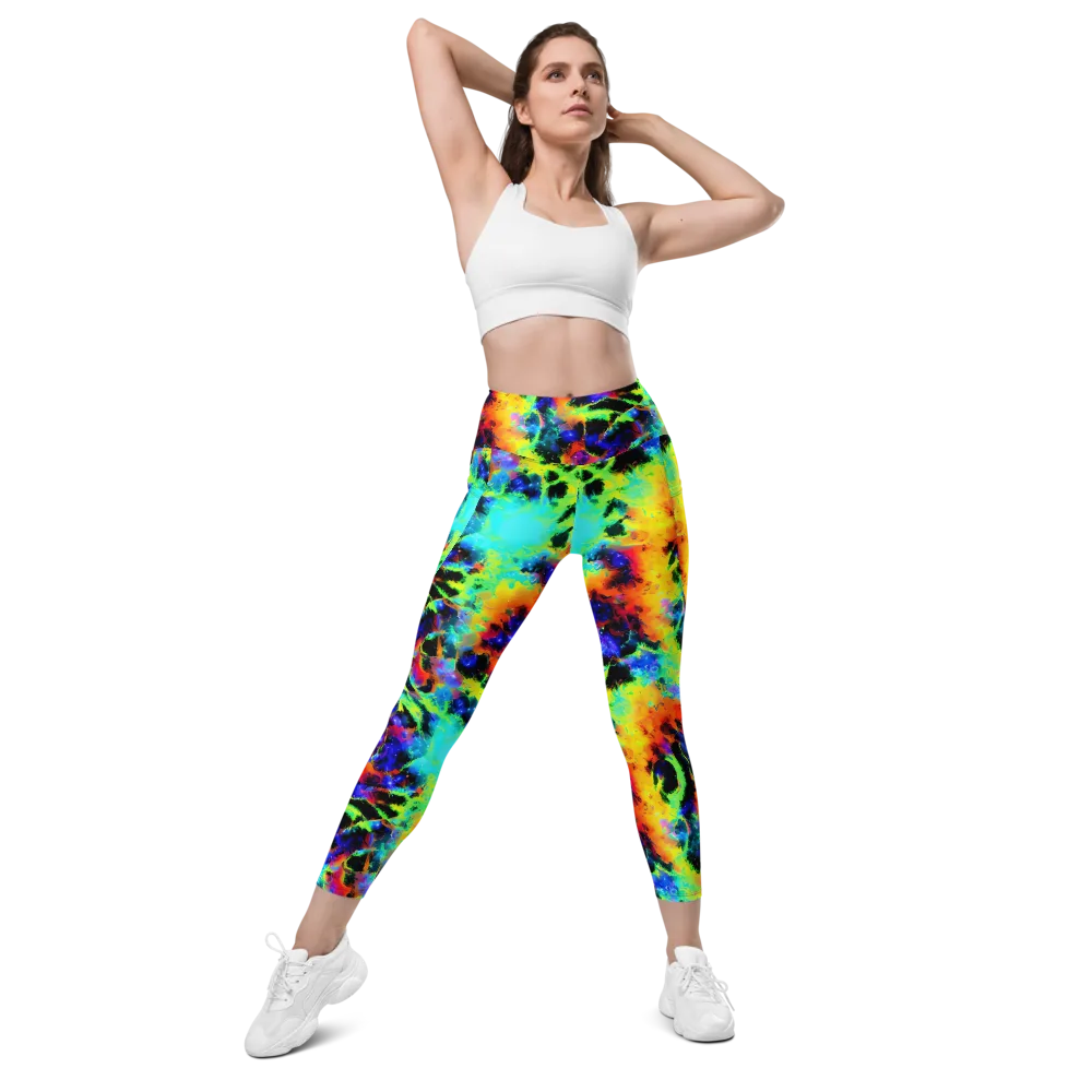 Psychic Pigment on Leggings with Pockets — Front