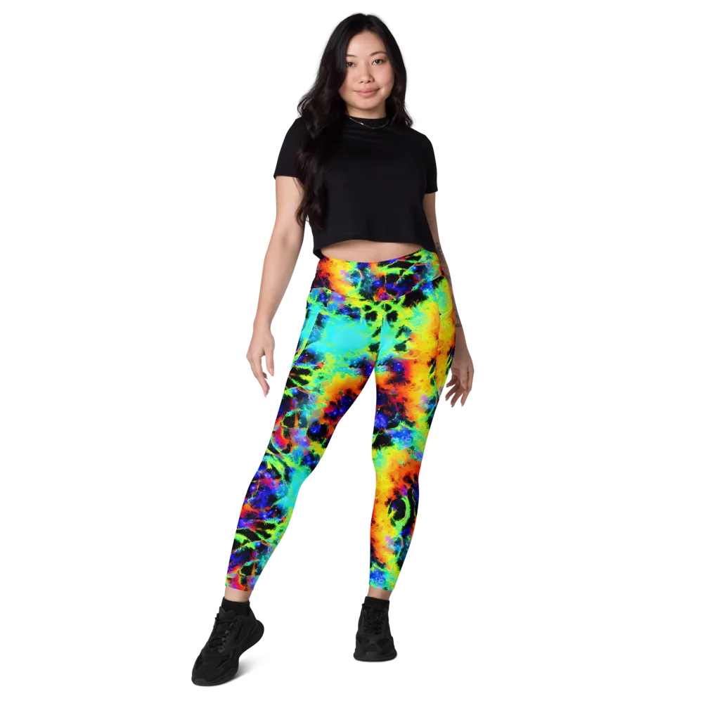 Psychic Pigment on Leggings with Pockets — Front