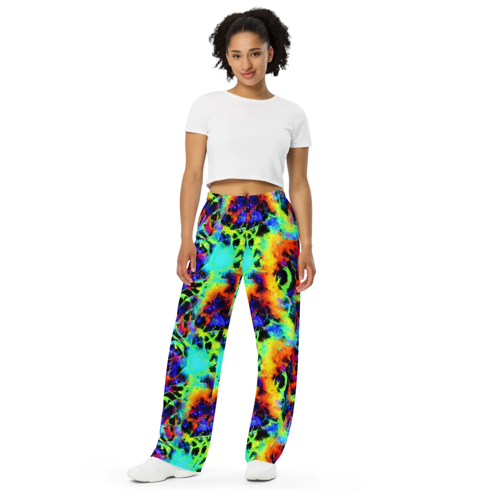 Psychic Pigment on Wide-Leg Pants — Front
