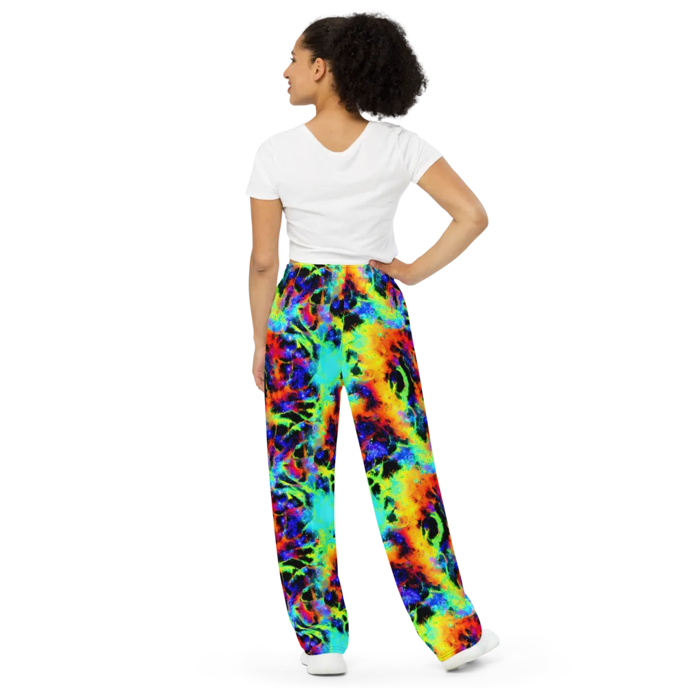 Psychic Pigment on Wide-Leg Pants — Back