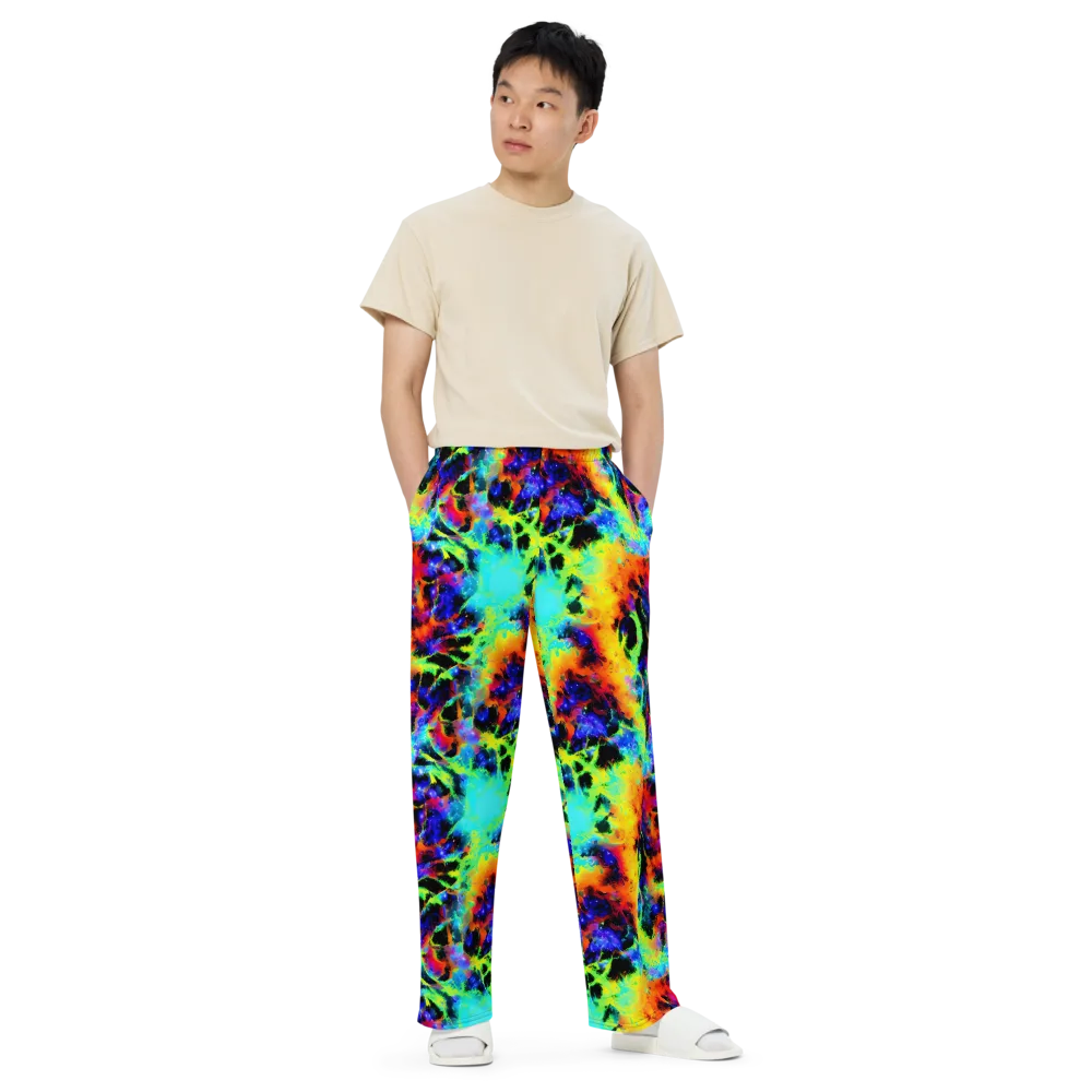 Psychic Pigment on Wide-Leg Pants — Front