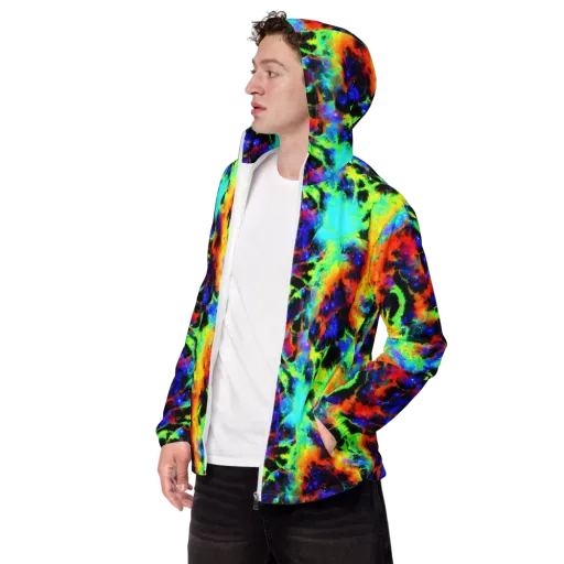 Psychic Pigment on a Men's Windbreaker