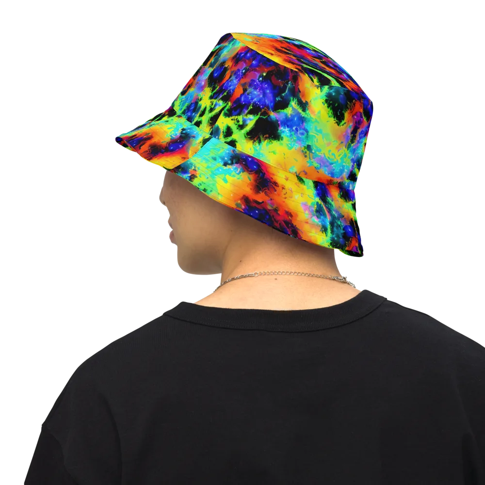 Psychic Pigment on Reversible Bucket Hat — Back Inside