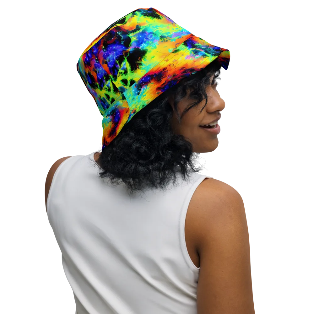 Psychic Pigment on Reversible Bucket Hat — Right Outside