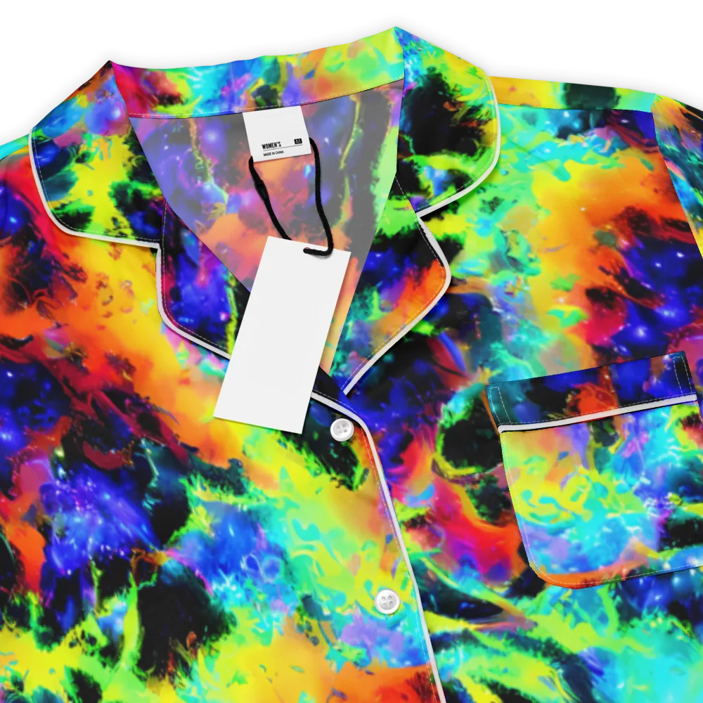 Psychic Pigment on Women's Short Sleeve Pajama Top — Product details