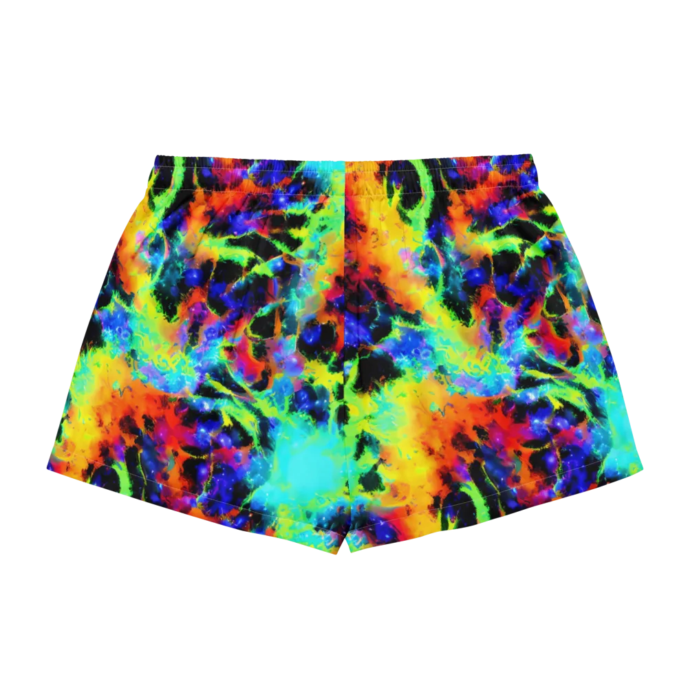 Psychic Pigment on Women's Pajama Shorts — Back