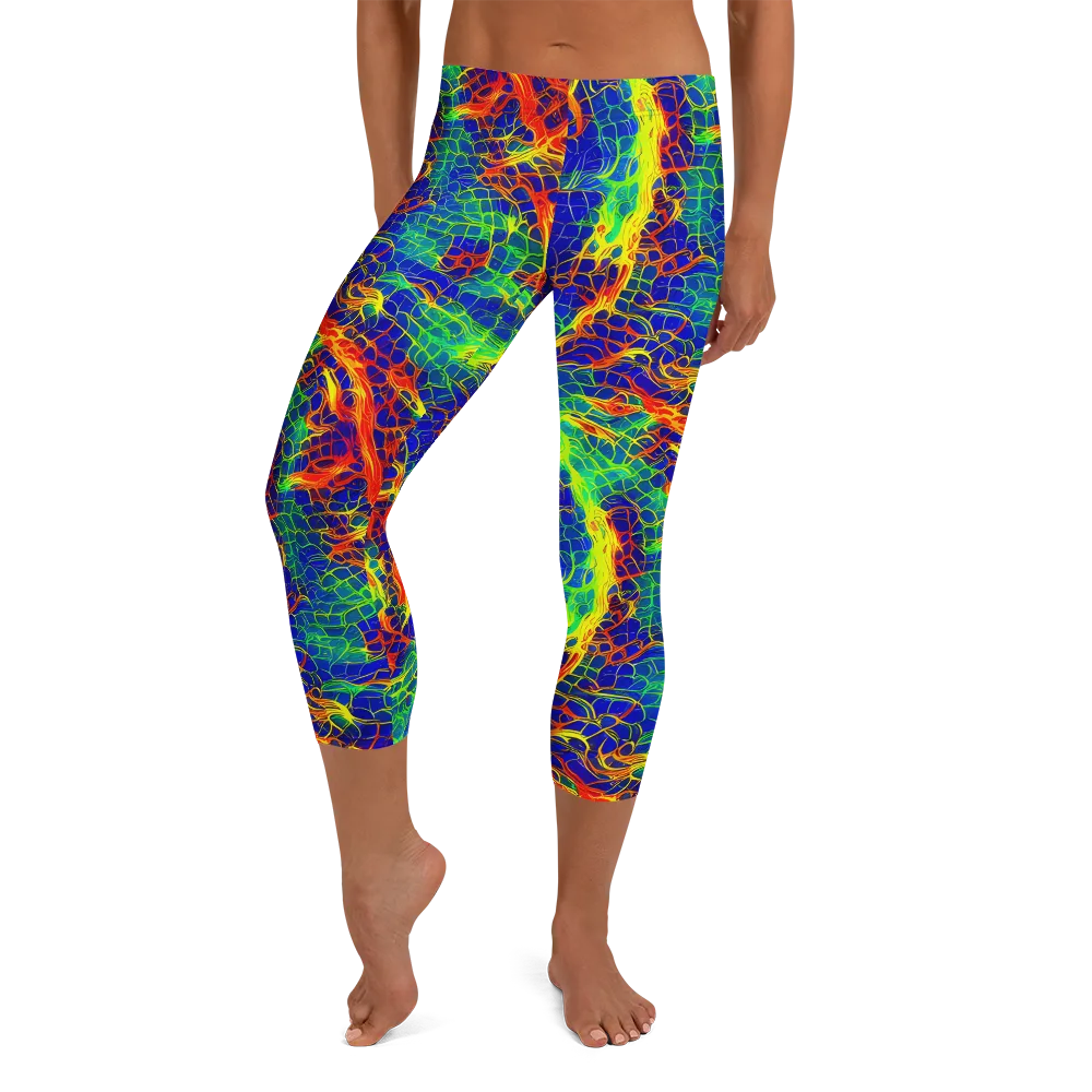 Solar Labyrinth on Capri Leggings — Front