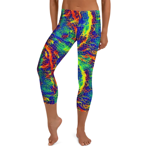 Solar Labyrinth on a Capri Leggings