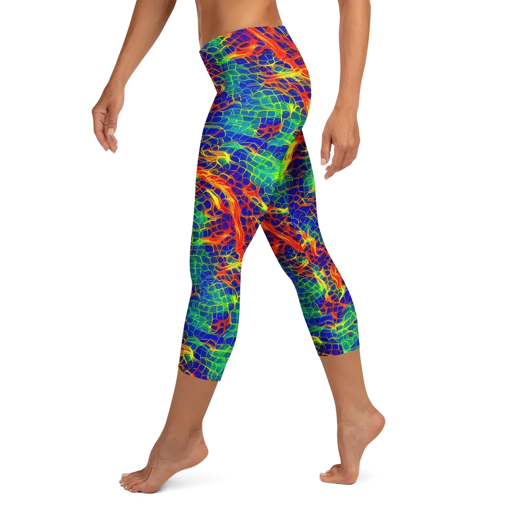 Solar Labyrinth on Capri Leggings — Left