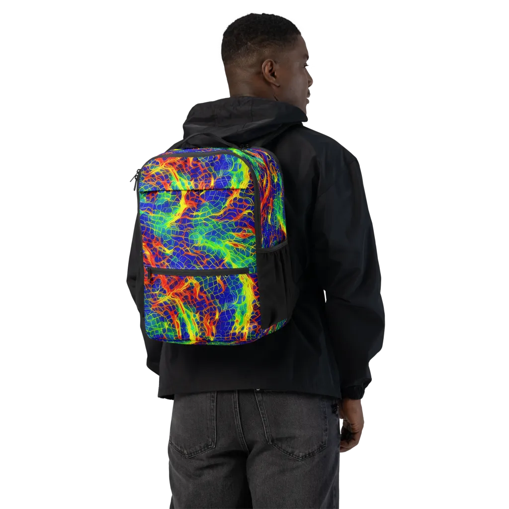 Solar Labyrinth on Utility Backpack — Back