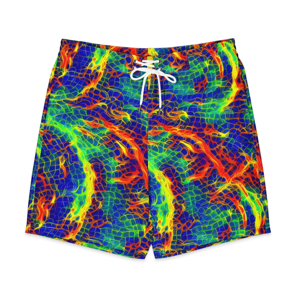 Solar Labyrinth on Men's Board Shorts — Front