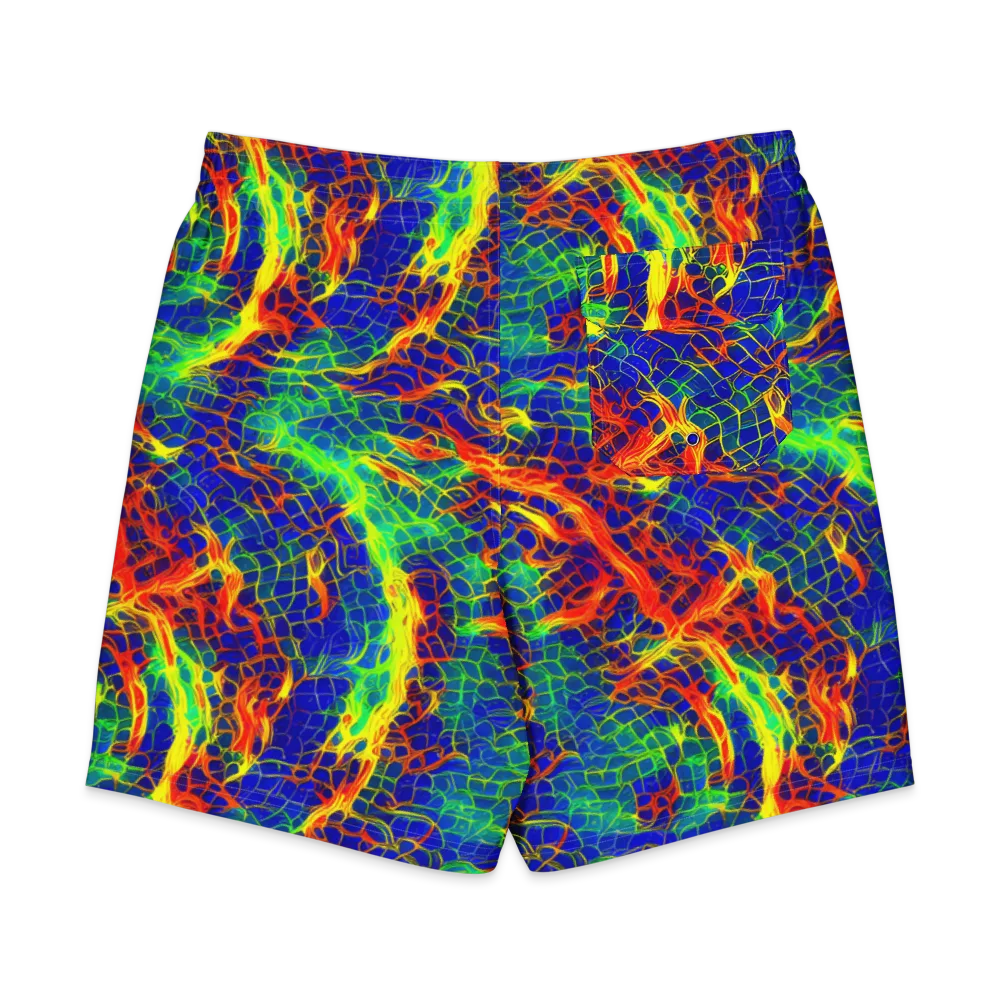 Solar Labyrinth on Men's Board Shorts — Back
