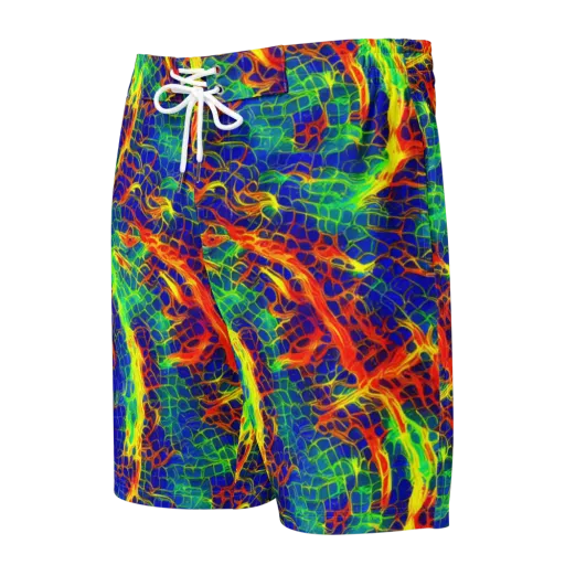 Solar Labyrinth on a Men's Board Shorts