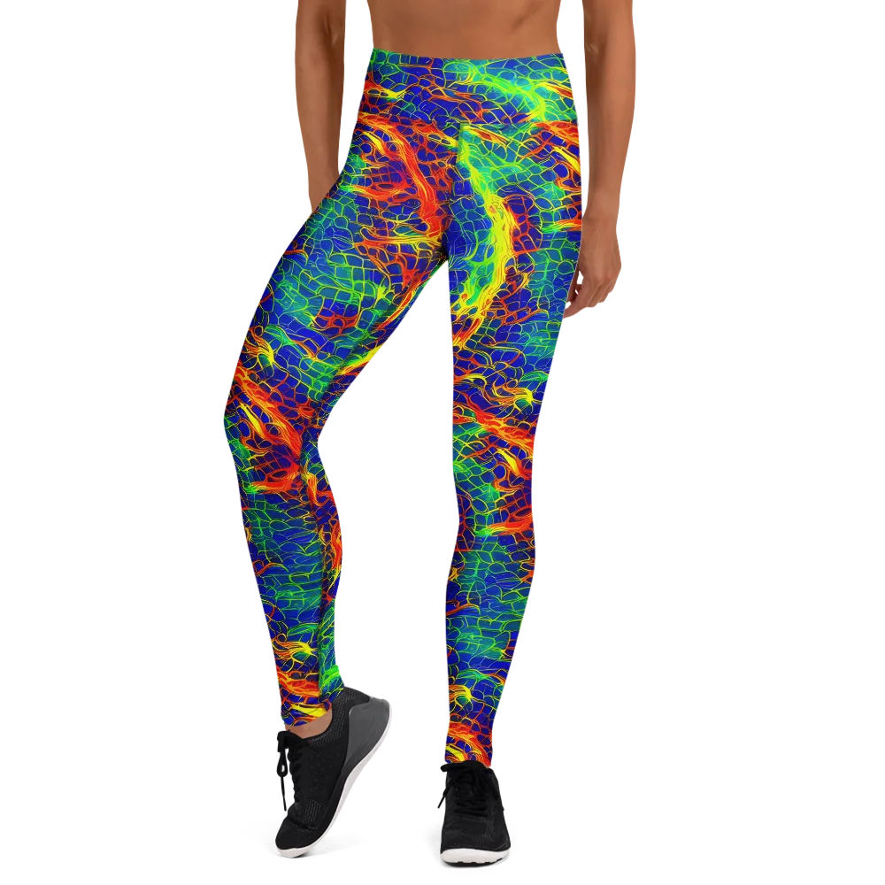 Solar Labyrinth on Yoga Leggings — Front