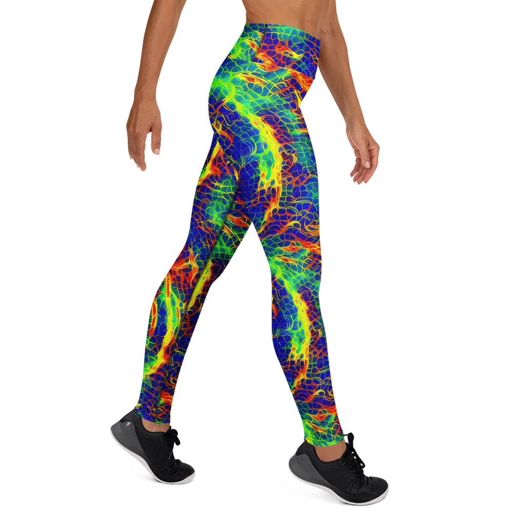 Solar Labyrinth on Yoga Leggings — Right